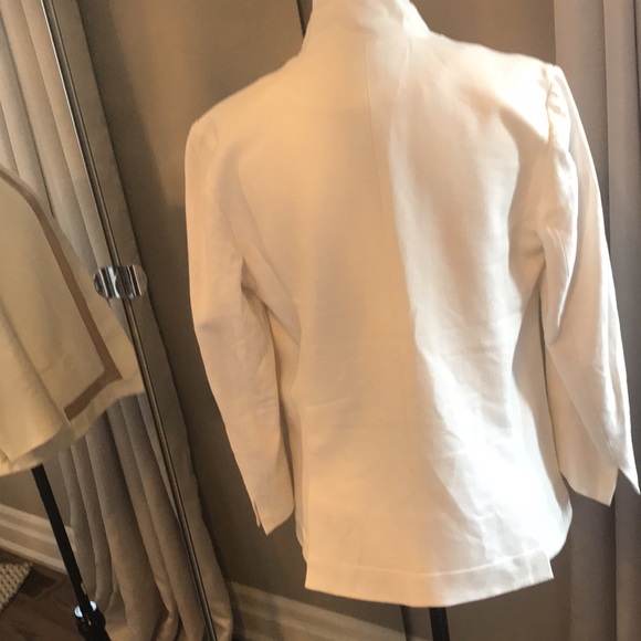 🤍J BRAND White & Sheer Blazer - Picture 6 of 11